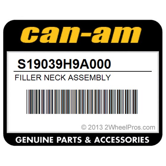 Can-Am S19039H9A000 Filler Neck Assembly