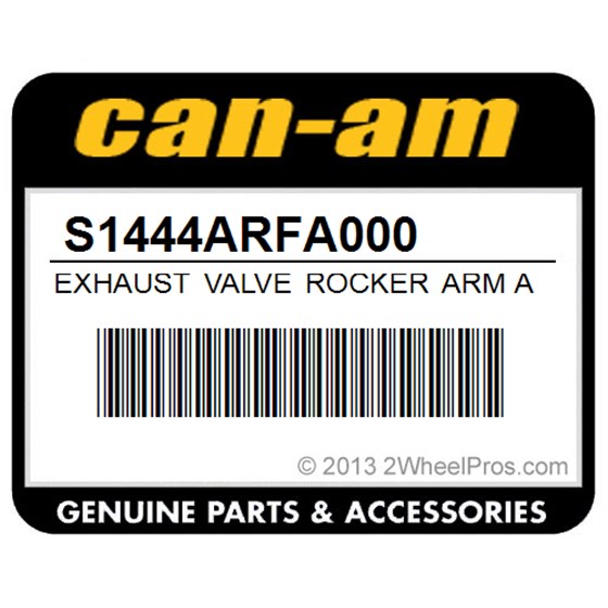 Can-Am S1444ARFA000 Exhaust Valve Rocker Arm Assembly. International