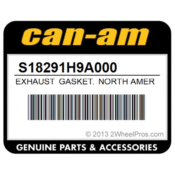Can-Am S18291H9A000 Exhaust Gasket. North America