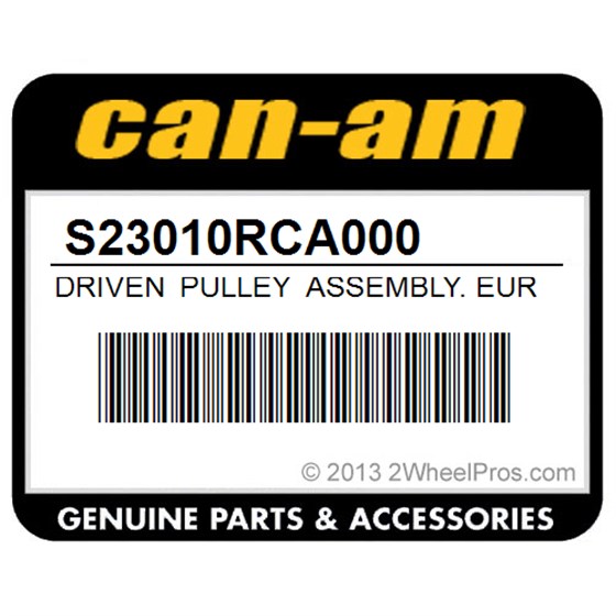 Can-Am S23010RCA000 Driven Pulley Assembly. Europe, North America