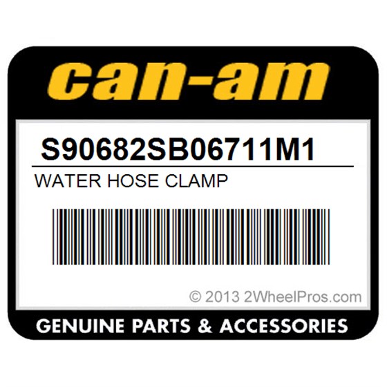 Can-Am S90682SB06711M1 Water Hose Clamp
