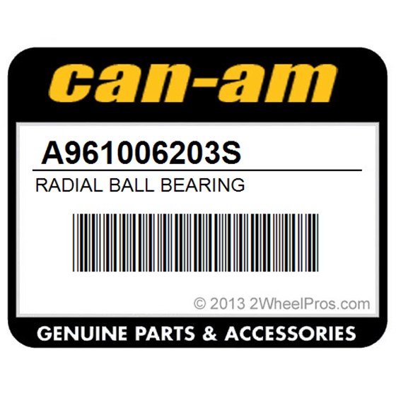 Can-Am A961006203S Radial Ball Bearing