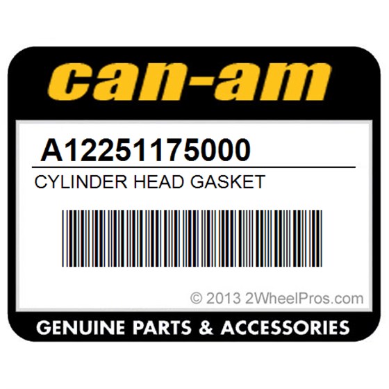 Can-Am A12251175000 Cylinder Head Gasket