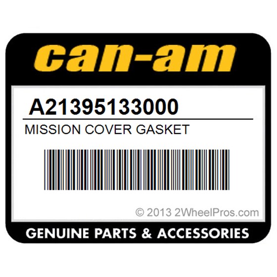 Can-Am A21395133000 Mission Cover Gasket