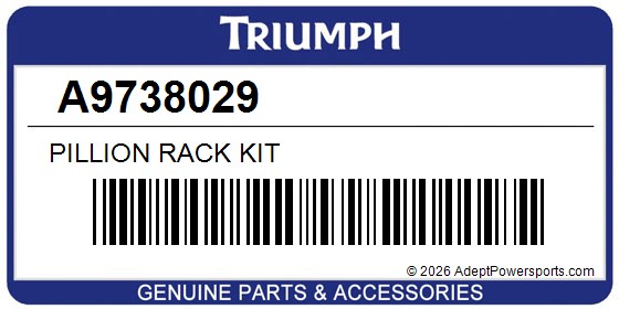 Triumph A9738029 Pillion Rack Kit