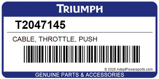 Triumph T2047145 Cable, Throttle, Push