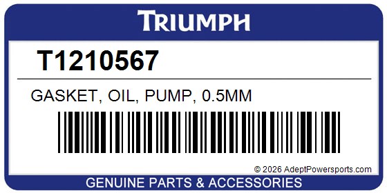 Triumph T1210567 Gasket, Oil, Pump, 0.5Mm