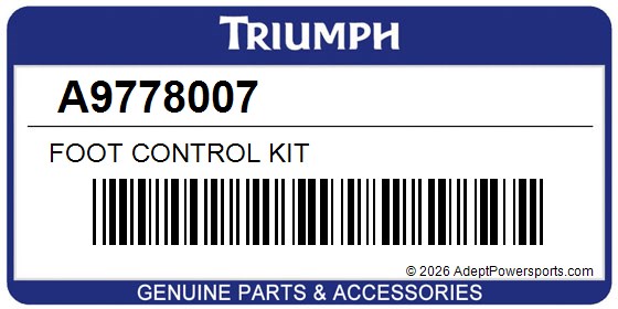Triumph A9778007 Foot Control Kit