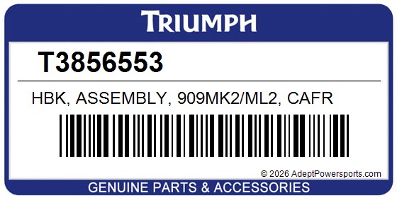 Triumph T3856553 Hbk, Assembly, 909Mk2/Ml2, Cafr