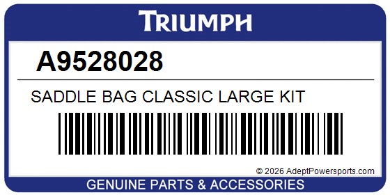 Triumph A9528028 Saddle Bag Classic Large Kit