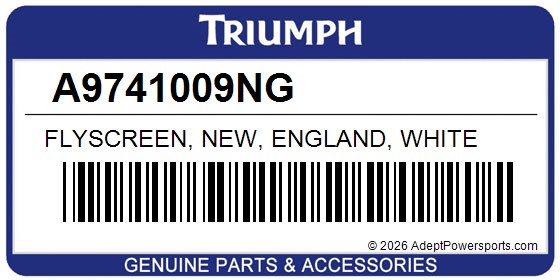 Triumph A9741009NG Flyscreen, New, England, White
