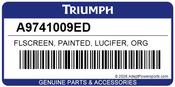 Triumph A9741009ED Flscreen, Painted, Lucifer, Org