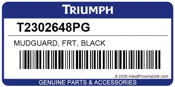Triumph T2302648PG Mudguard, Frt, Black