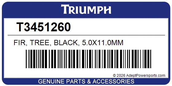 Triumph T3451260 Fir, Tree, Black, 5.0X11.0Mm