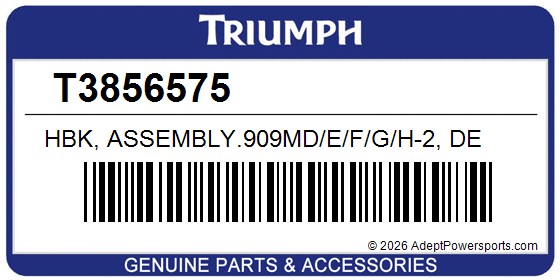 Triumph T3856575 Hbk, Assembly.909Md/E/F/G/H-2, De