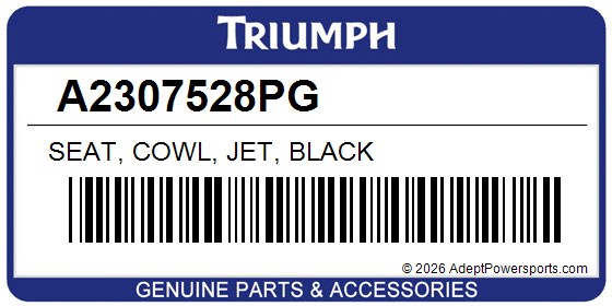 Triumph A2307528PG Seat, Cowl, Jet, Black