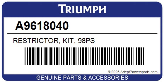Triumph A9618040 Restrictor, Kit, 98Ps