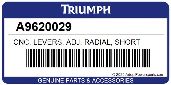 Triumph A9620029 Cnc, Levers, Adj, Radial, Short