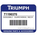 Triumph T1190370 Assembly, Cearchange, Mechanism