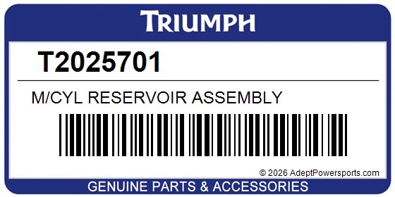 Triumph T2025701 M/Cyl Reservoir Assembly