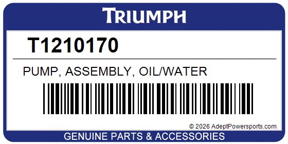 Triumph T1210170 Pump, Assembly, Oil/Water