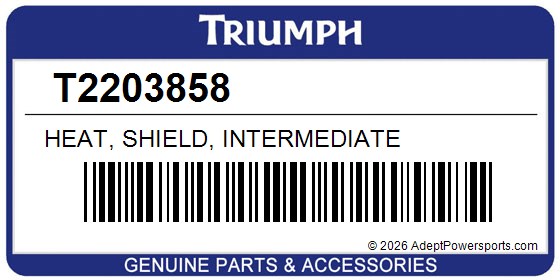 Triumph T2203858 Heat, Shield, Intermediate