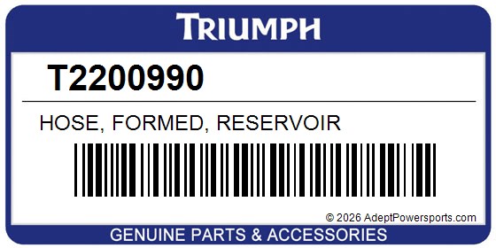 Triumph T2200990 Hose, Formed, Reservoir