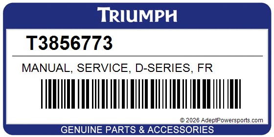 Triumph T3856773 Manual, Service, D-Series, Fr