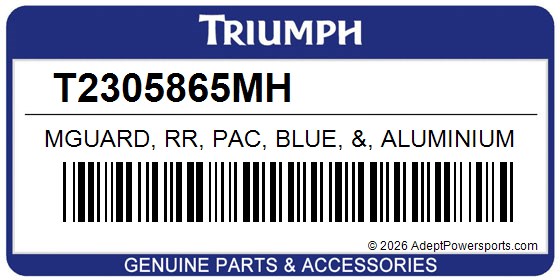 Triumph T2305865MH Mguard, Rr, Pac, Blue, &, Aluminium