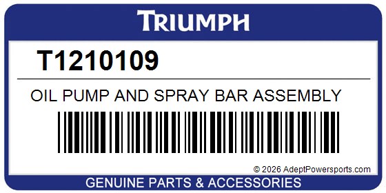 Triumph T1210109 Oil Pump And Spray Bar Assembly