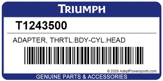 Triumph T1243500 Adapter, Thrtl.Bdy-Cyl.Head