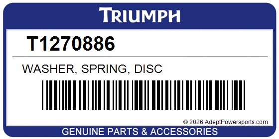 Triumph T1270886 Washer, Spring, Disc
