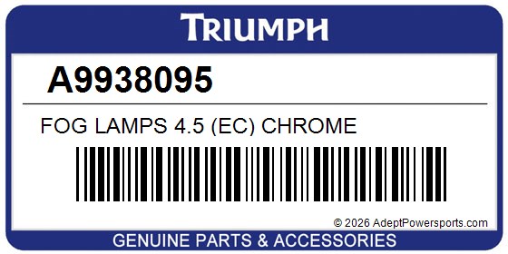 Triumph A9938095 Fog Lamps 4.5 (Ec) Chrome