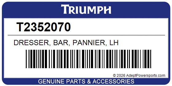 Triumph T2352070 Dresser, Bar, Pannier, Lh
