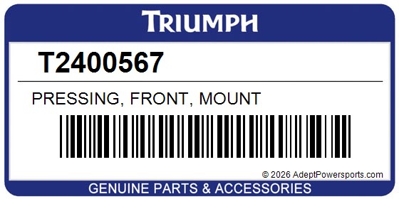 Triumph T2400567 Pressing, Front, Mount