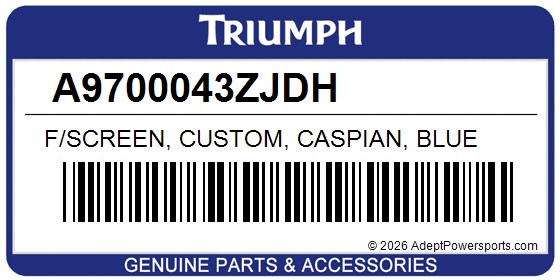 Triumph A9700043ZJDH F/Screen, Custom, Caspian, Blue