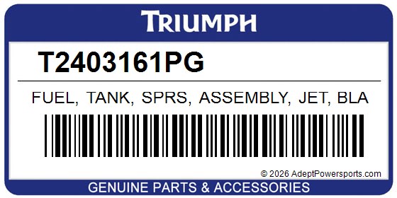 Triumph T2403161PG Fuel, Tank, Sprs, Assembly, Jet, Black