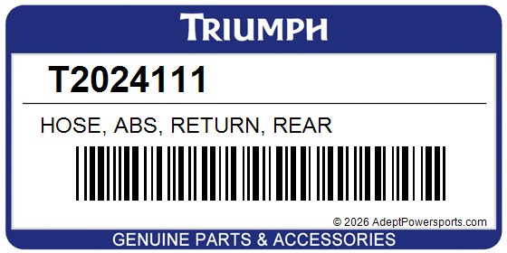 Triumph T2024111 Hose, Abs, Return, Rear