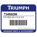 Triumph T3450299 Fir Tree M6 17.8 X 15.5
