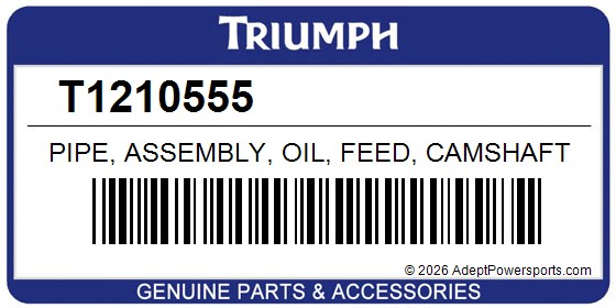 Triumph T1210555 Pipe, Assembly, Oil, Feed, Camshaft
