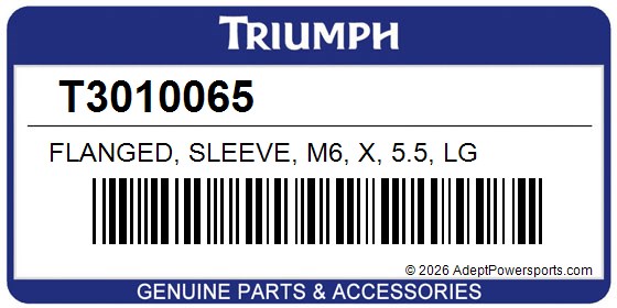 Triumph T3010065 Flanged, Sleeve, M6, X, 5.5, Lg