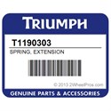 Triumph T1190303 Spring, Extension