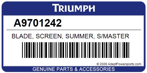 Triumph A9701242 Blade, Screen, Summer, S/Master