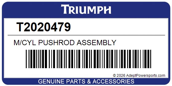 Triumph T2020479 M/Cyl Pushrod Assembly