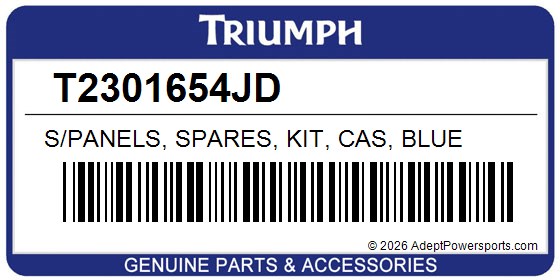 Triumph T2301654JD S/Panels, Spares, Kit, Cas, Blue