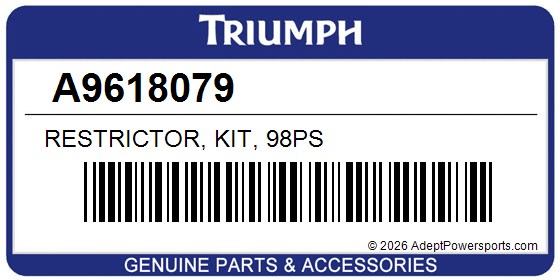 Triumph A9618079 Restrictor, Kit, 98Ps