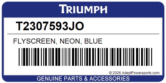 Triumph T2307593JO Flyscreen, Neon, Blue