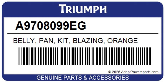 Triumph A9708099EG Belly, Pan, Kit, Blazing, Orange