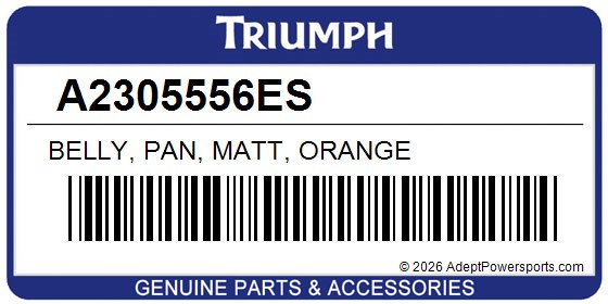 Triumph A2305556ES Belly, Pan, Matt, Orange
