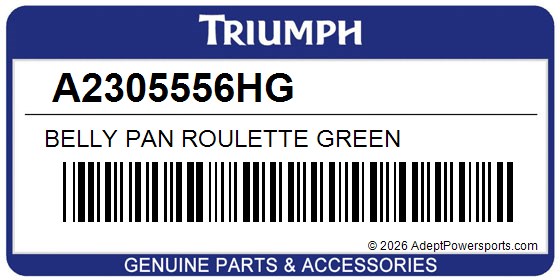 Triumph A2305556HG Belly Pan Roulette Green
